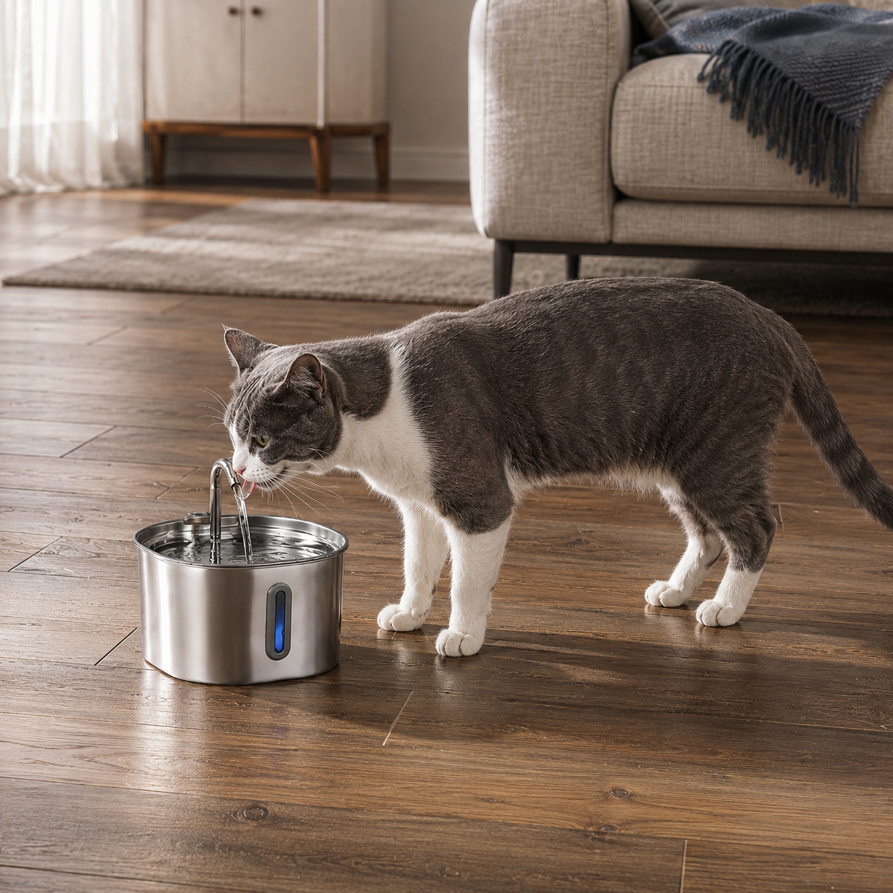 Chytrá fontánka 2,2 l pro kočky — PurrrStore
